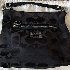 Coach Black Signature Shoulder Bag